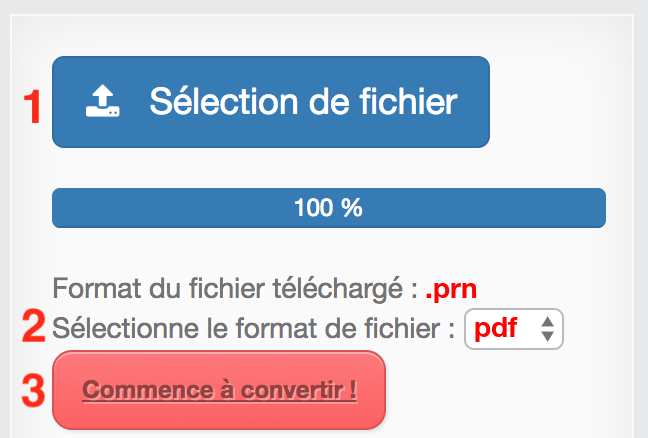 Comment convertir PRN en PDF en ligne